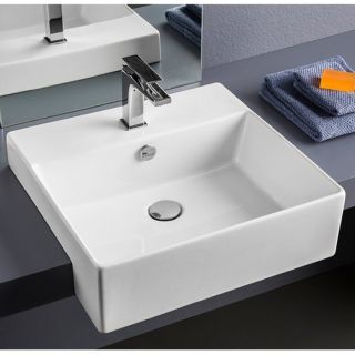 Раковина ArtCeram QUADRO Semincasso QUL004 01 00 белая 48 см